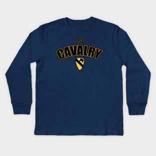 1st Cavalry Kids Long Sleeve T-Shirt